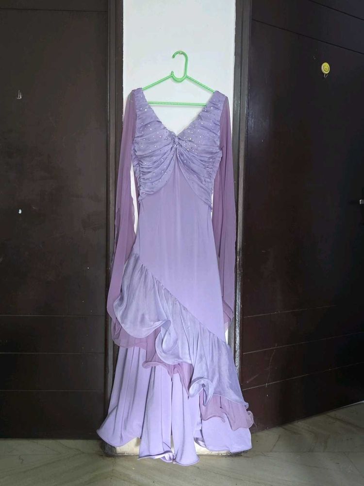 imported Lavender Party Dress bust 36 waist 28/30