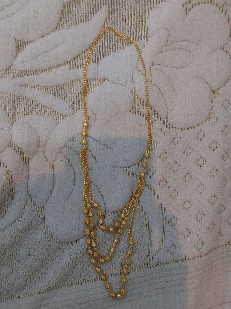 Elegant Gold-toned Layered Necklace