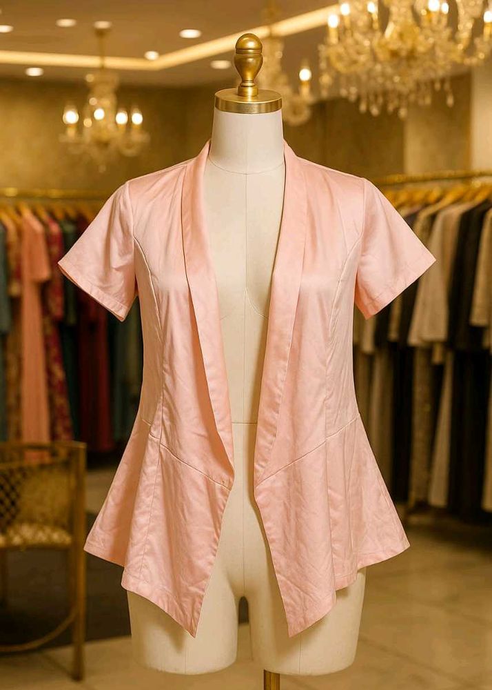 🇳🇿💫♥️ Pink Peplum Jacket Satin
