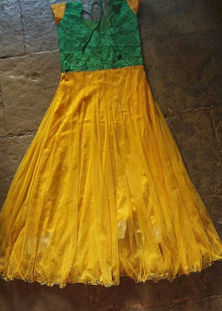 Green &amp; Yellow Gown