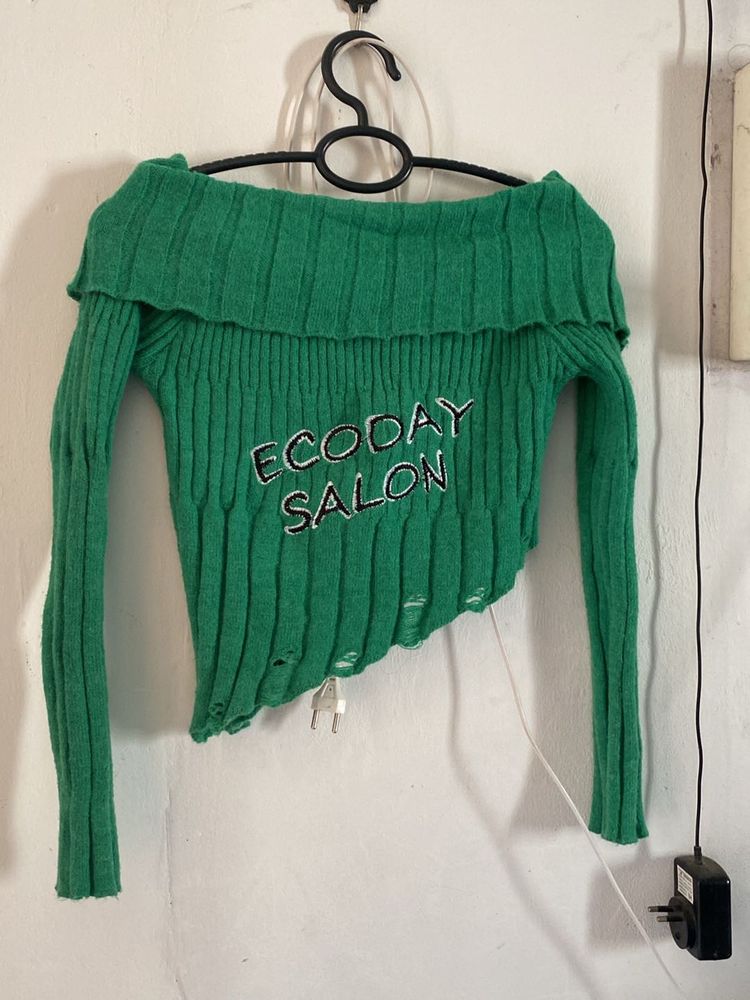 Aesthetic Crop Sweater