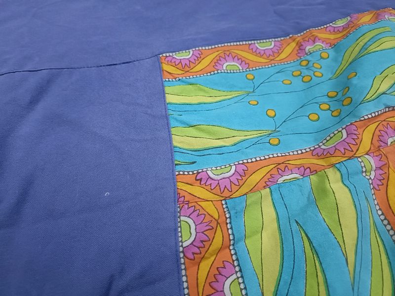 Cotton Double Bedsheet With 2 Pillow Covers