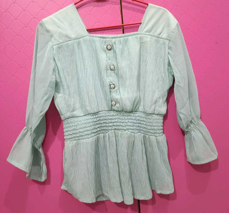 Cute Mint Green Top