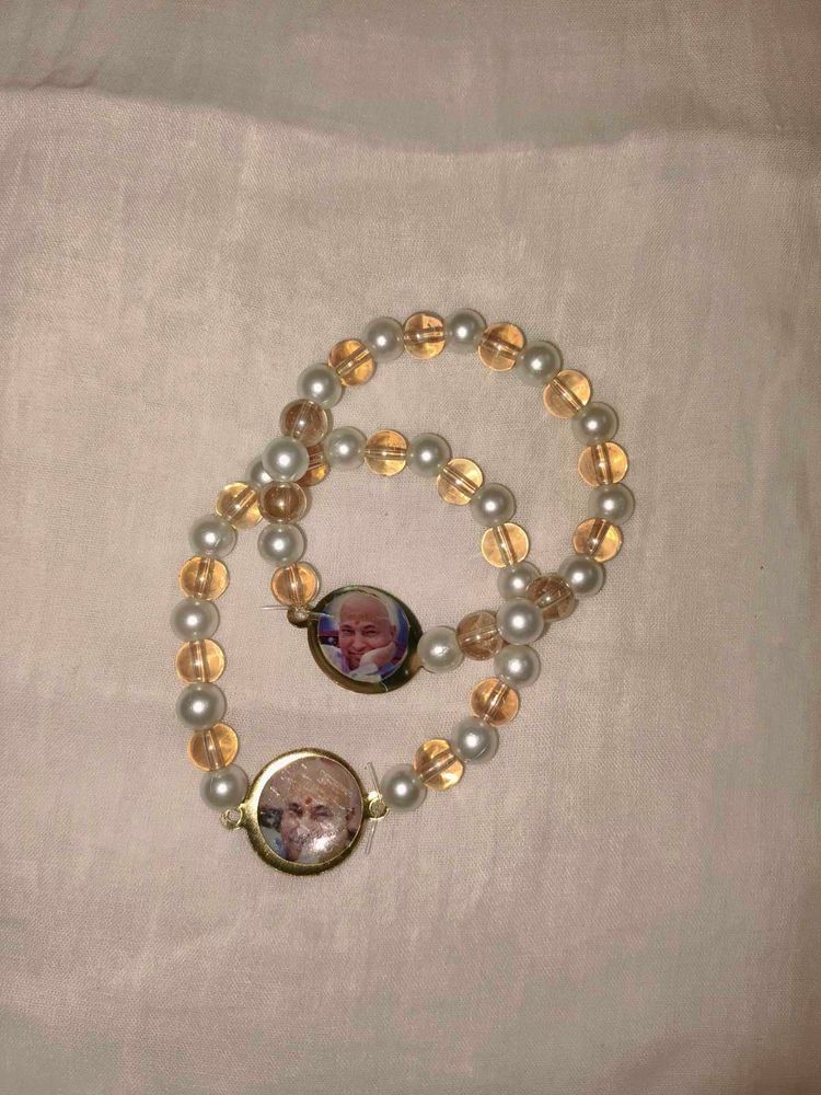 5 bracelets set Of Guru ji Icon Beaded Bracelet