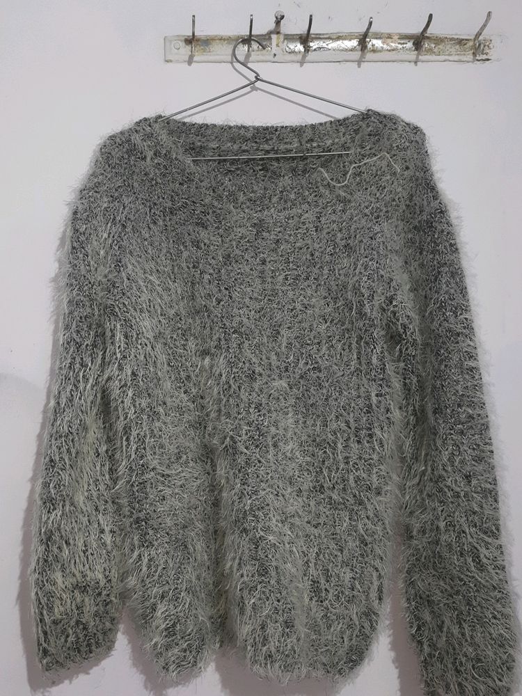 Knitted Fluffy Sweater