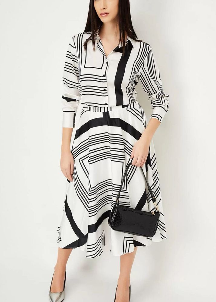 Chic Geometric Print Shirt