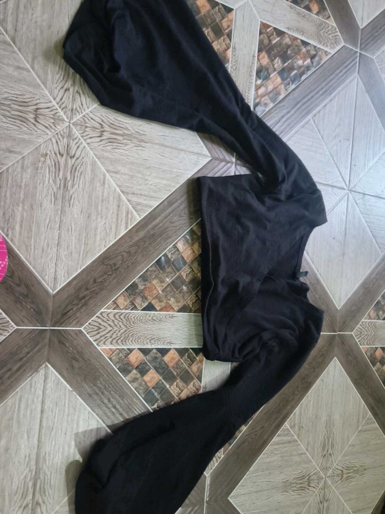 Black flared Sleeves Top