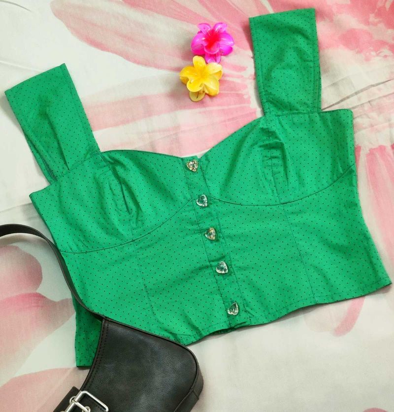 Cute Printed Crop Top💗