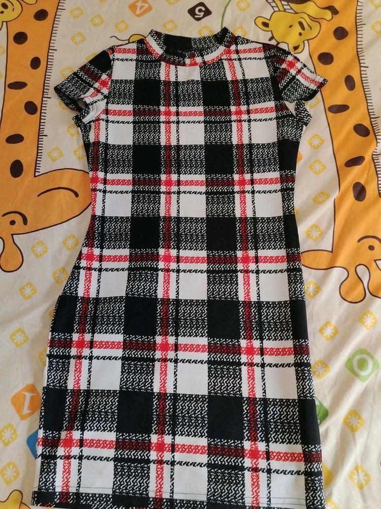 Checkered Mini Dress