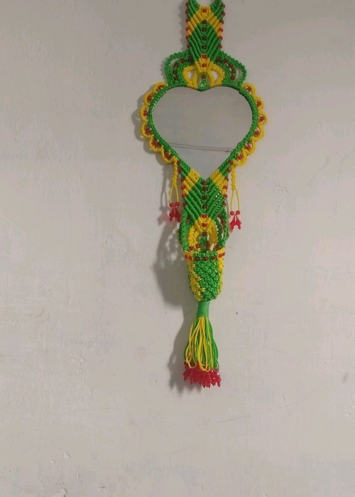 macrame mirror wall hanging