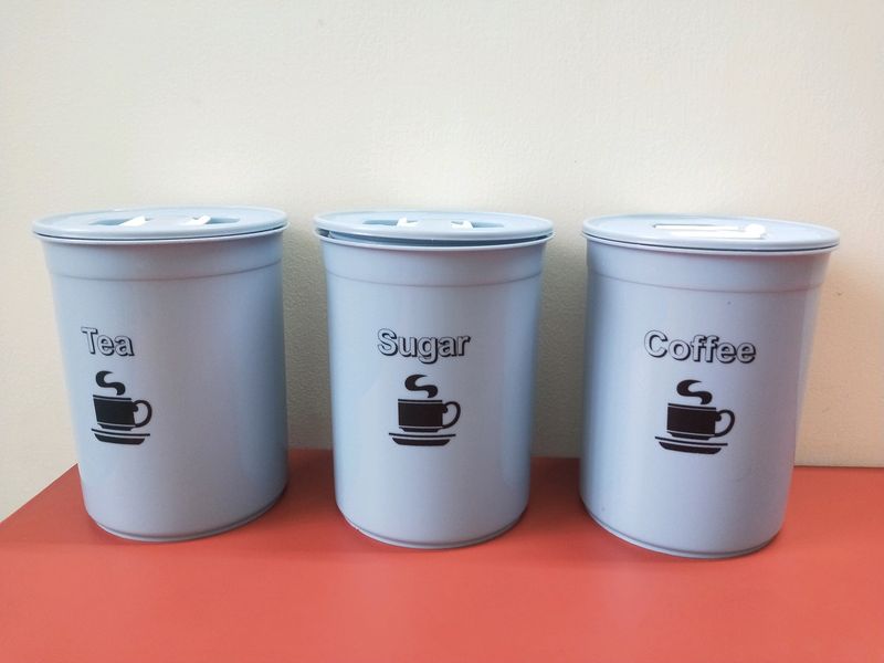 Tea,Coffee And Sugar Containers
