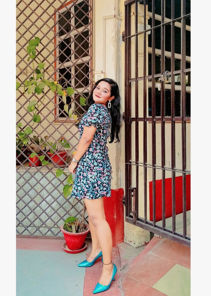 Floral Print Mini Dress