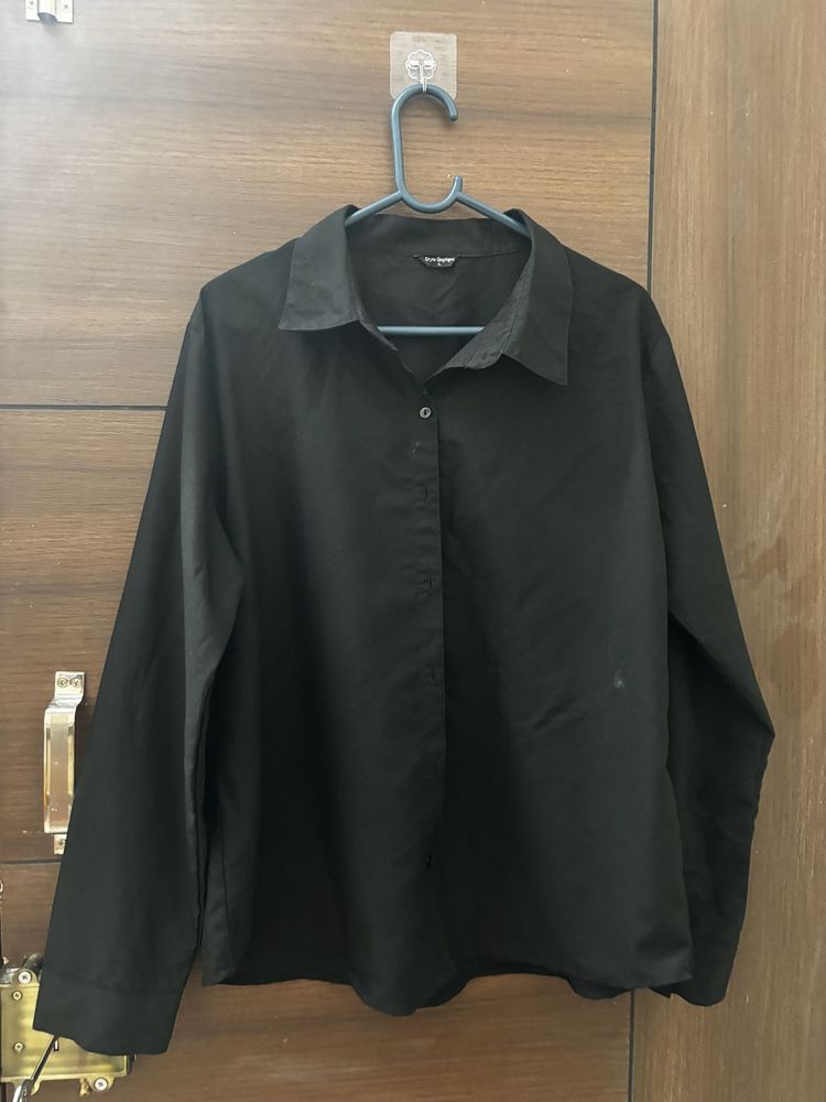 Black Formal Shirt For Ladies