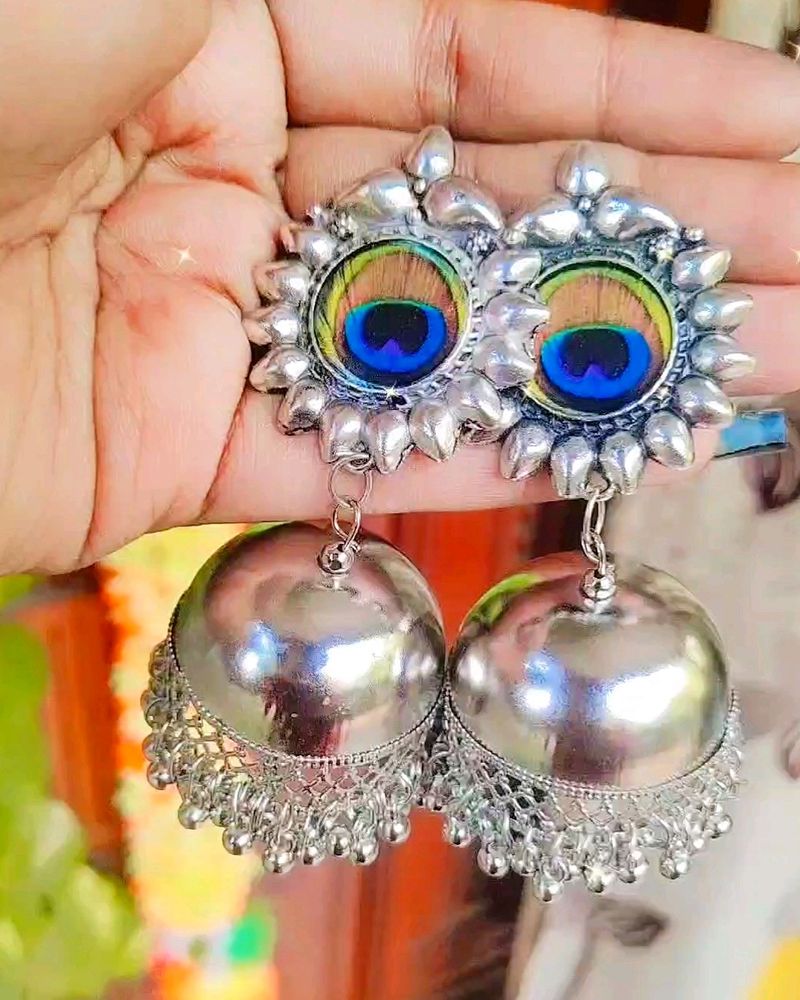 Grab these Gorgeous Oxidised Peacock 🦚Earrings✨  Limited Stock🙂Price-149Rs/-📦