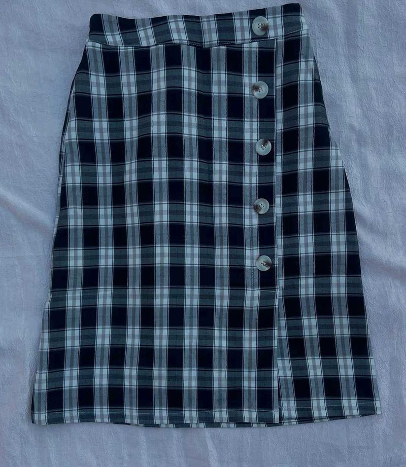 Midi checkered Skirt
