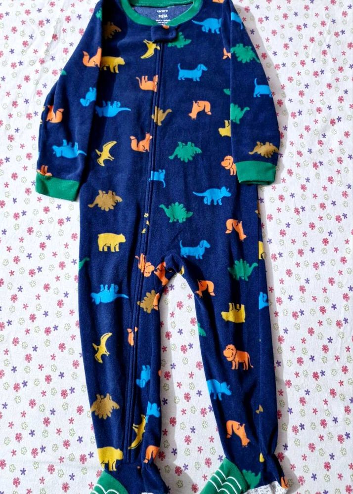 Carter's 1piece Dinosaur Fleece Footie PJs For Boy