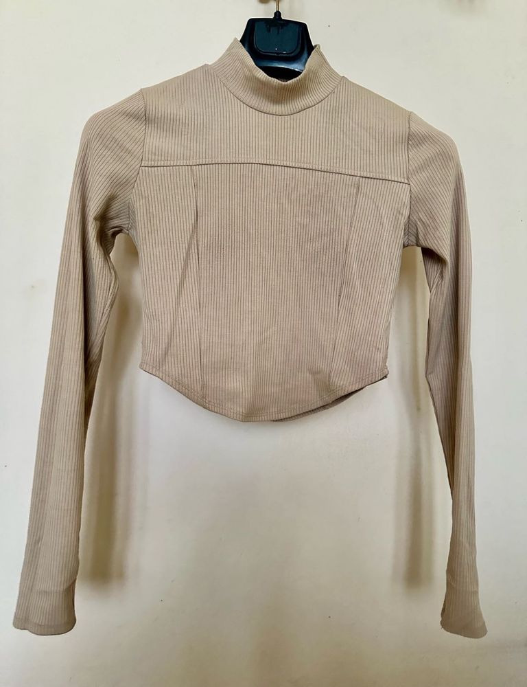 High Neck Crop Top