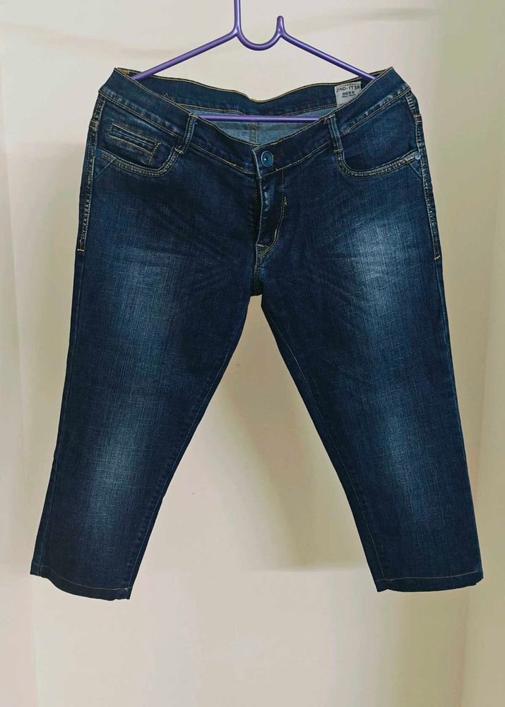 Dark Blue 3/4th Jean