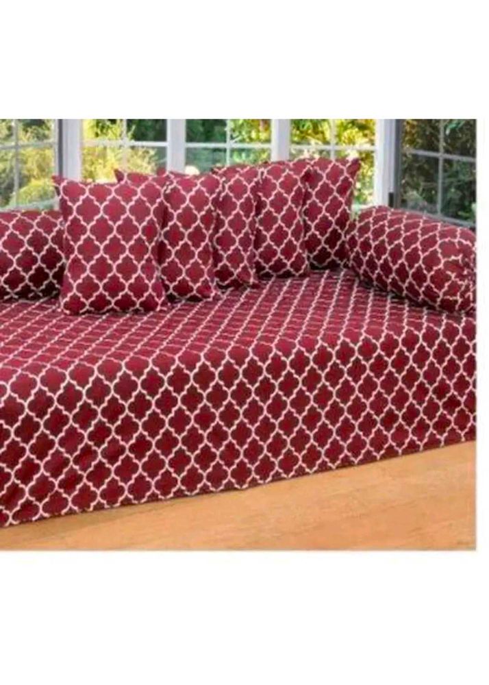 Brand New Diwan Bedsheet With 5 Cuison 2 Round Co