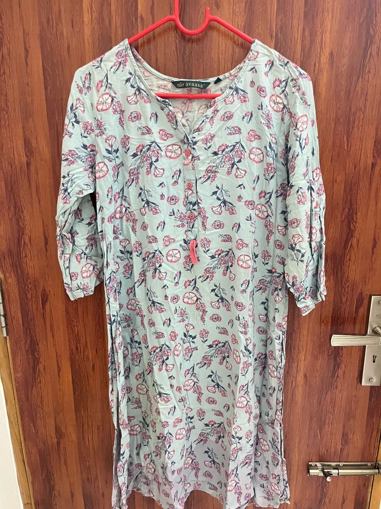 Floral Print Kurta