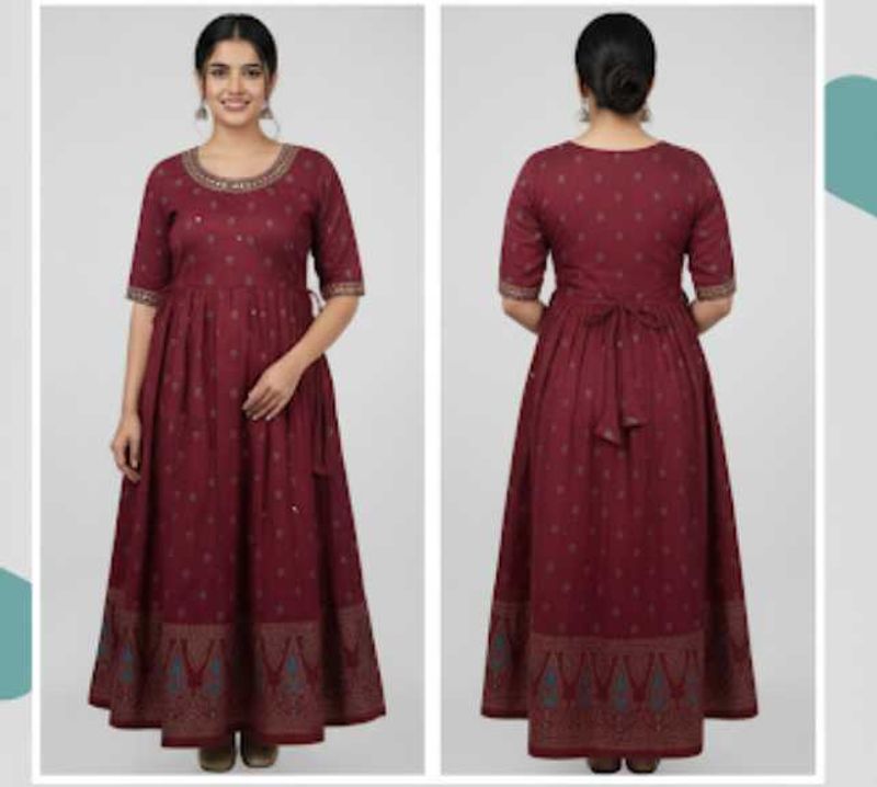 Elegant Maroon Ethnic Gown