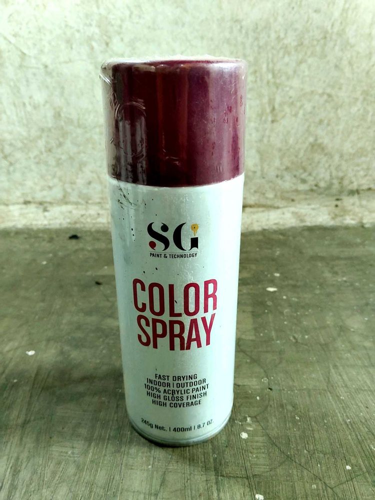 Color Spray Paint – 400ml (Wine Red, Fast Dryin