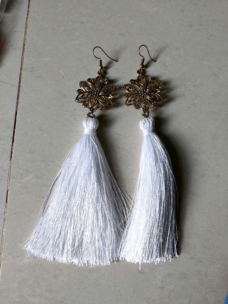 White Earings