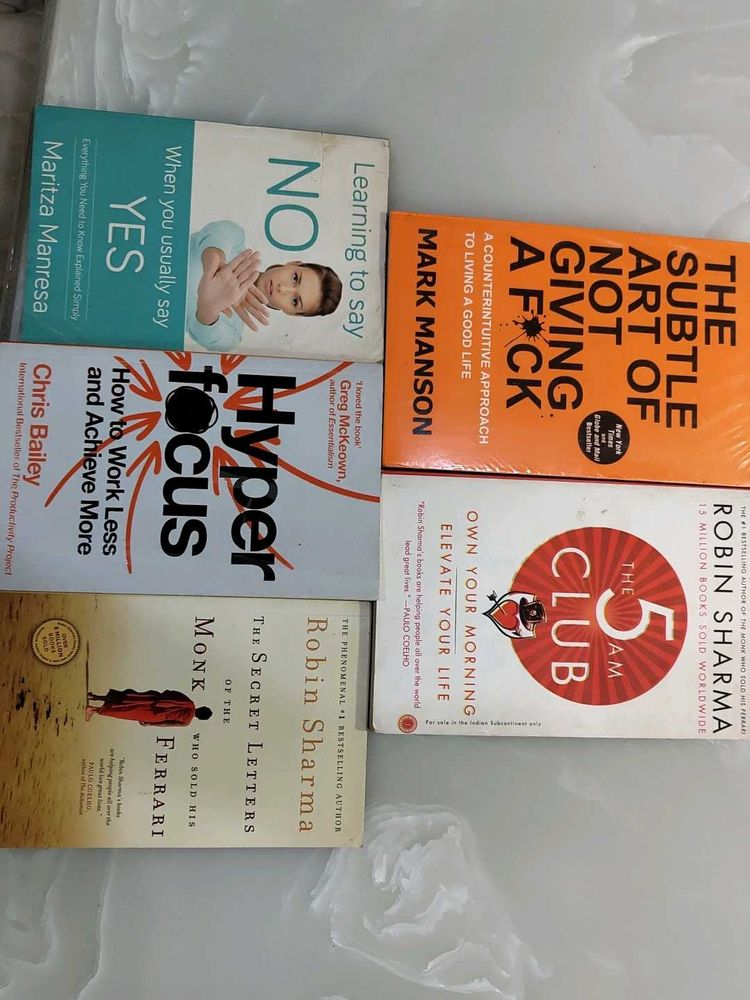 Set of 5 Self-Help Books
