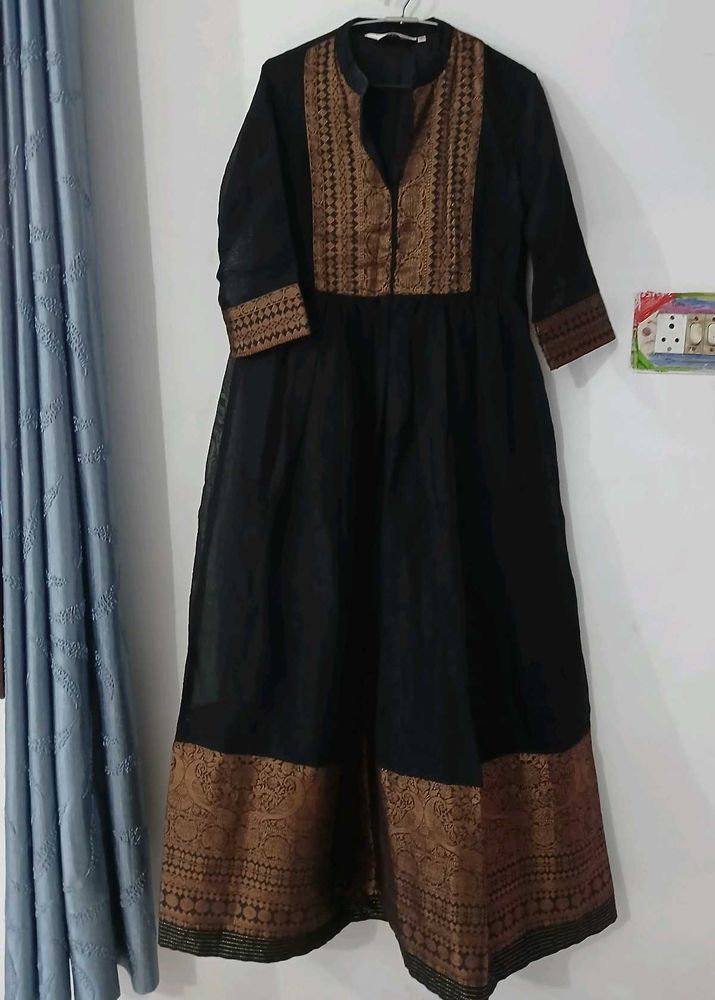 BIBA Black Designer Gown for woman