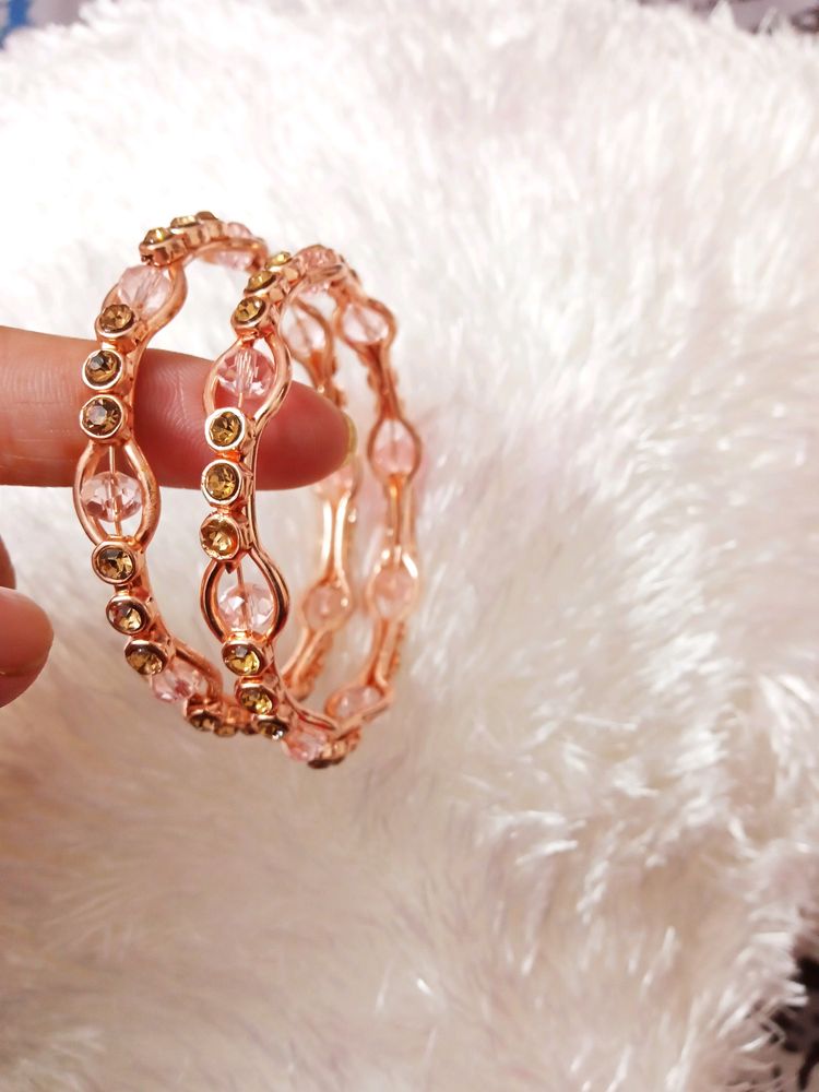 Trendy Rose Gold Bangles