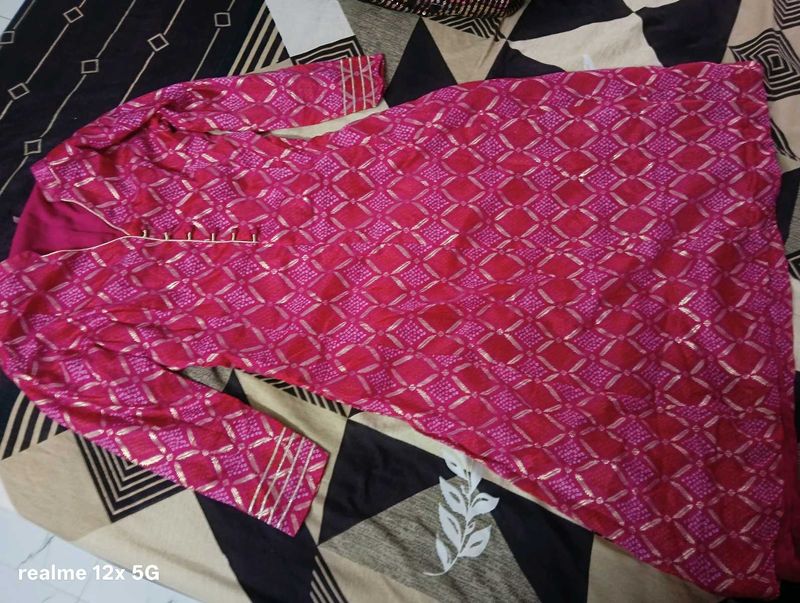 Pink Printed Kurti