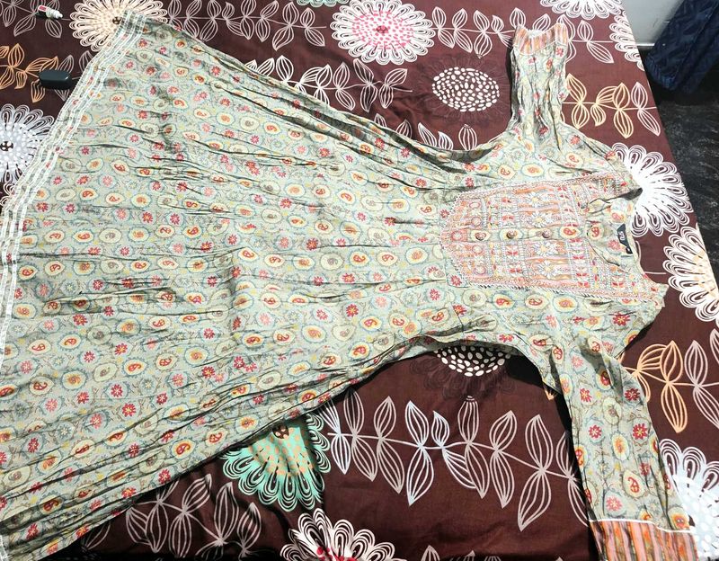 Vintage Style Printed Dress