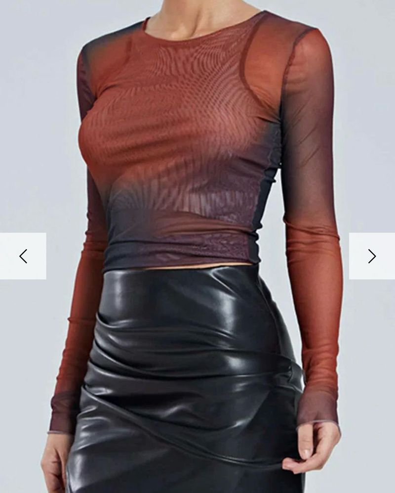 Sunset Smoke Ruched Top (Not Used)