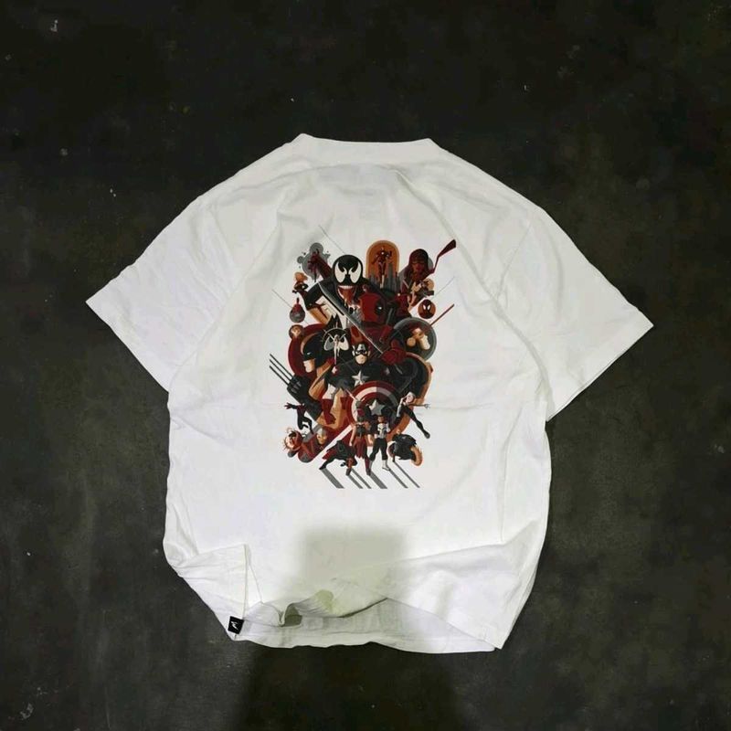 Marvel Heroes White T-Shirt