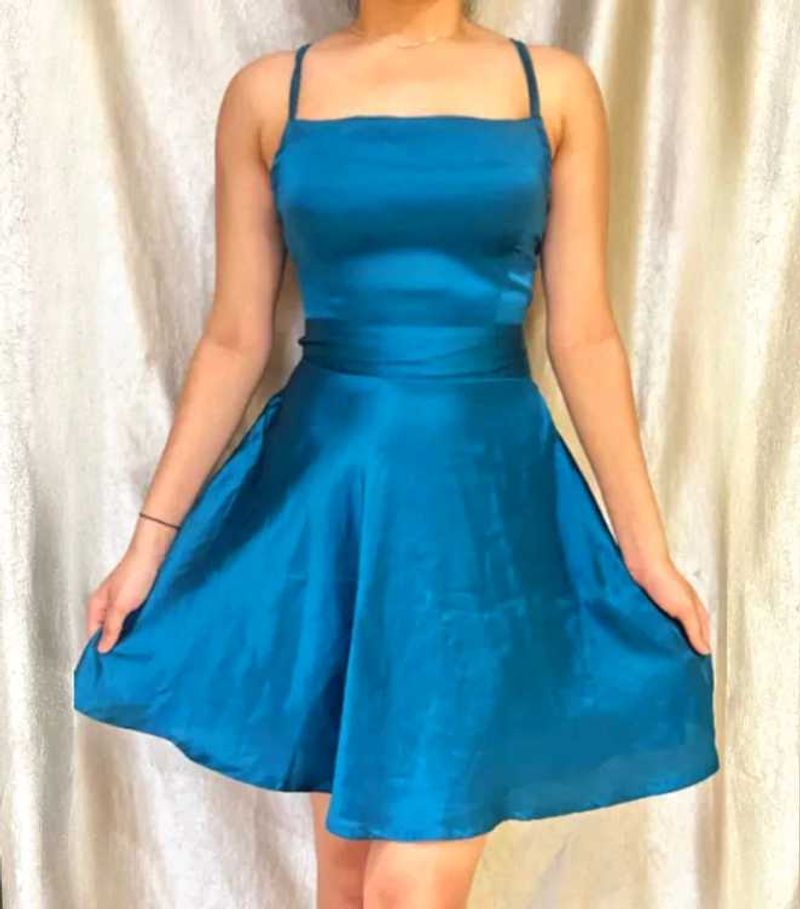 Satin Blackless Dress