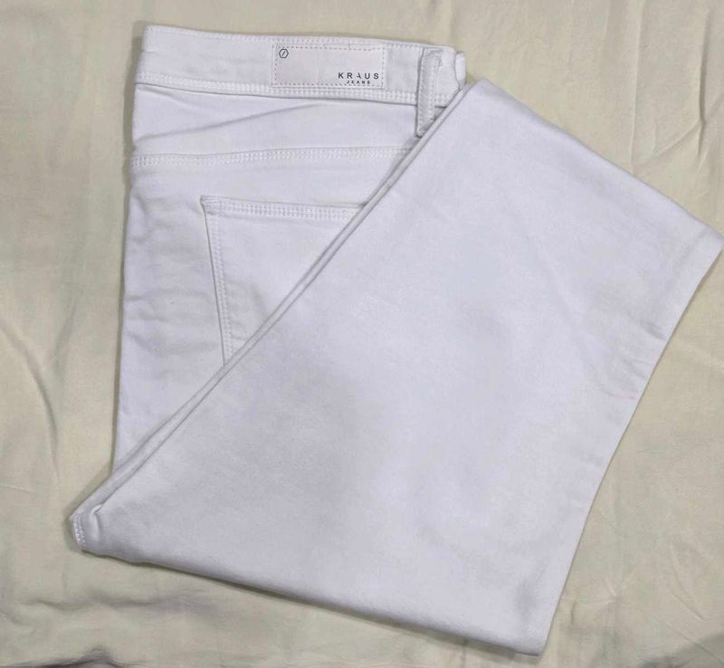 Women&#39;s Kraus White Ankle-Length Skinny Jeans.