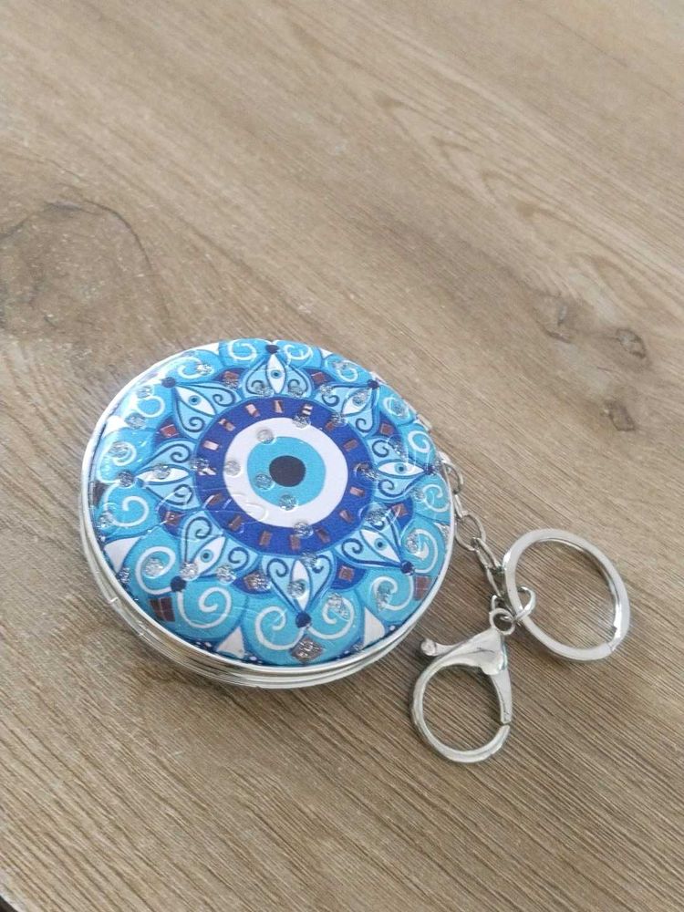 Evil Eye Charm Keychain mirror
