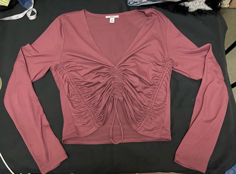 (SALE₹400)Long Sleeve, Length Adjustable Top