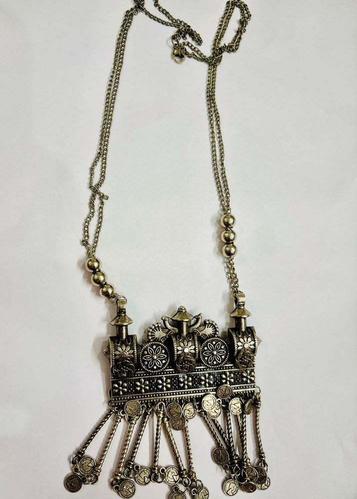 Oxidised Long Necklace