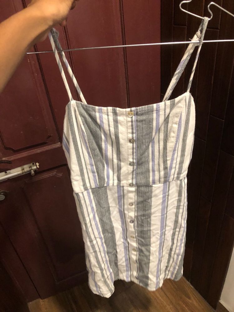 Striped Casual Mini Dress