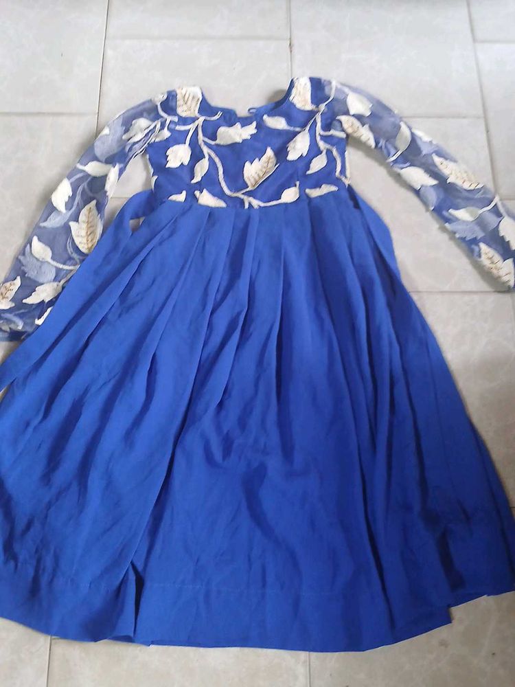 Elegant Blue Ethnic Gown