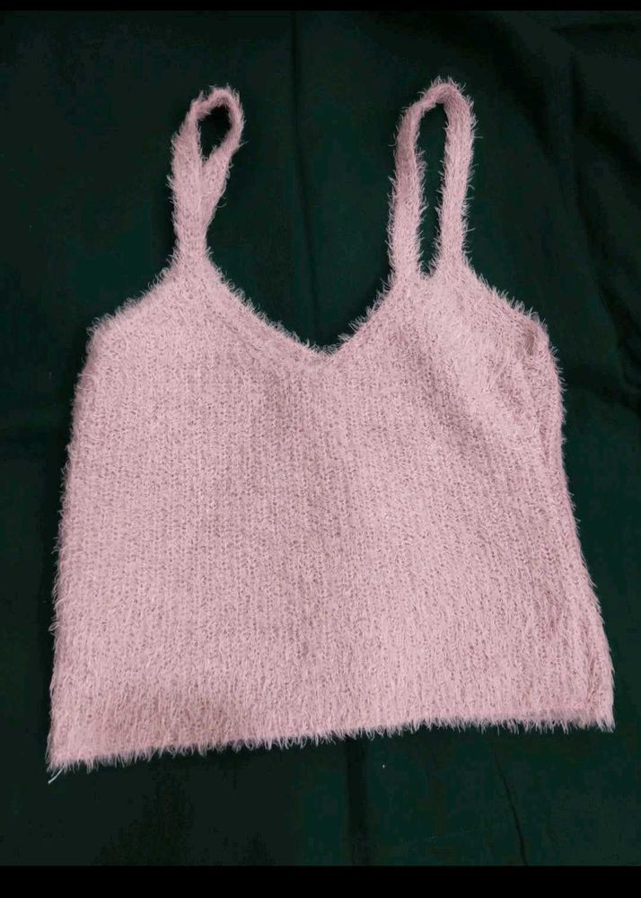 Fluffy Pink Tank Top