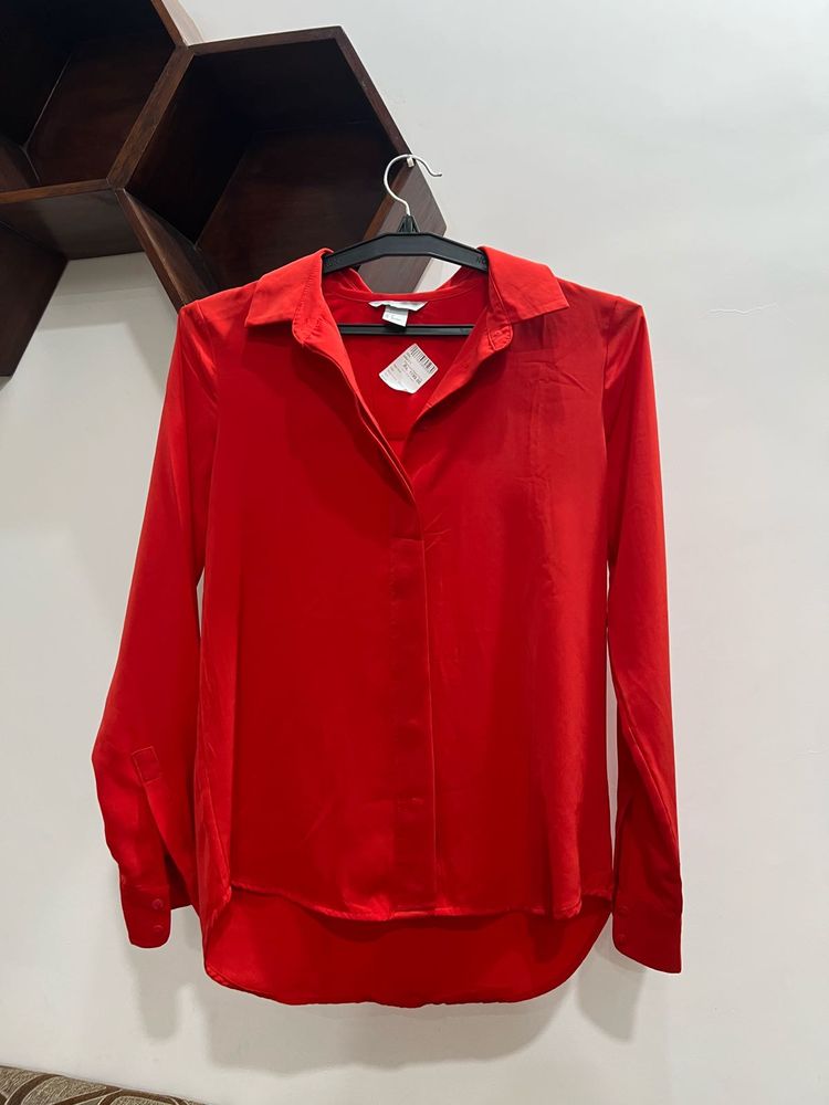 Red Long Sleeve Shirt
