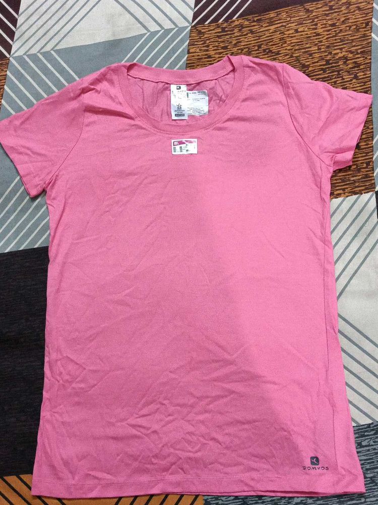 Pink Sports Tshirt For Women