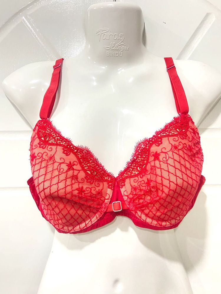 Red Lace Bra FILA