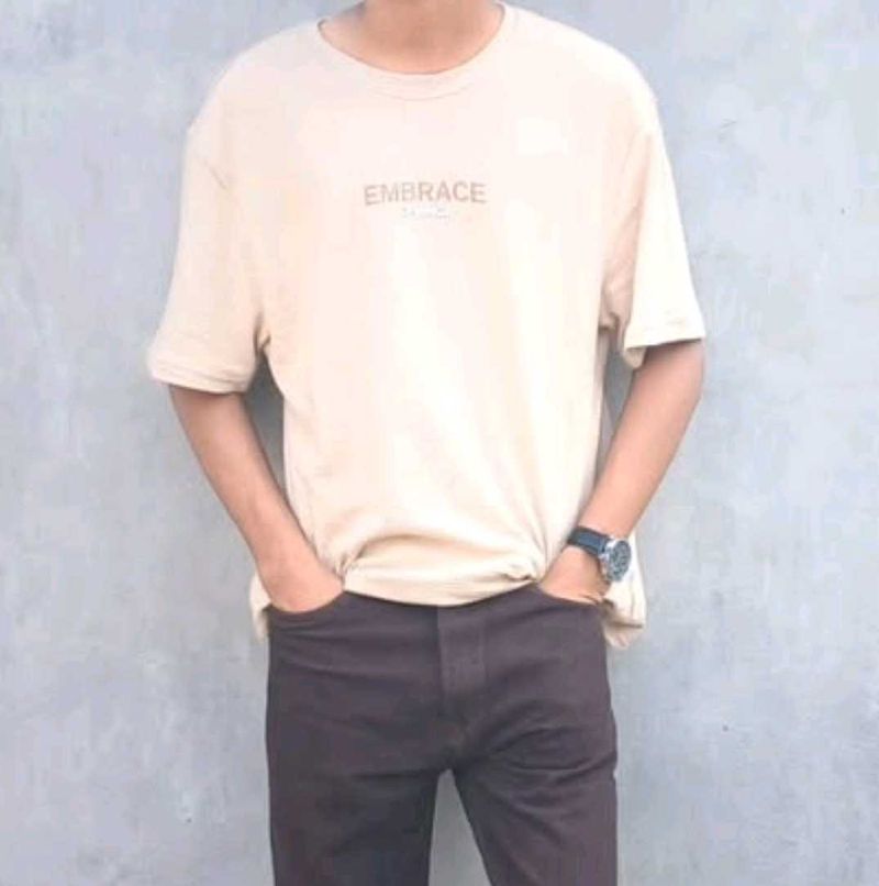 Beige Embrace T-Shirt