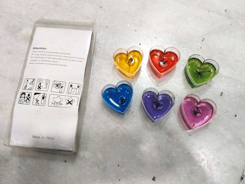 Set Of 6 Candles In A Box