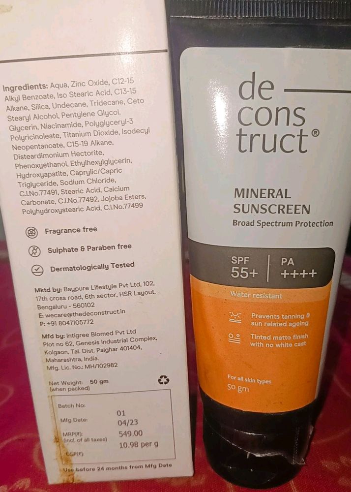 MINERAL SUNSCREENBroad Spectrum Protection