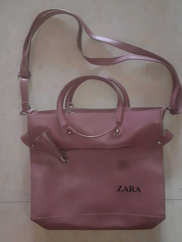 Zara Mauve Crossbody Bag