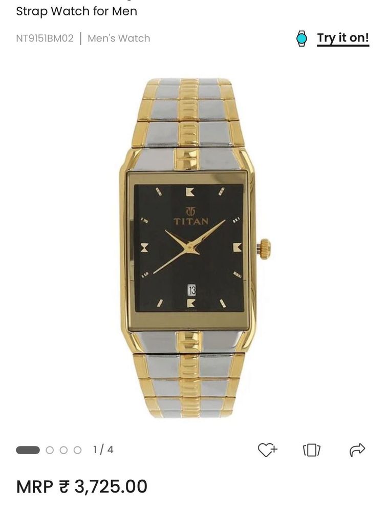 Original Titan Analog watch with “New battery”